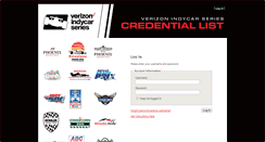 Desktop Screenshot of events.indycar.com