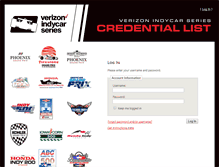 Tablet Screenshot of events.indycar.com