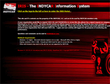 Tablet Screenshot of iris.indycar.com