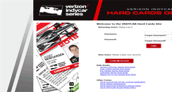 Desktop Screenshot of hardcards.indycar.com